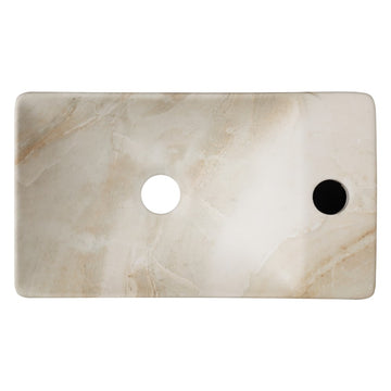 Felix 15 in. W x 8 in. D Modern Wall Mounted Rectangular Ceramic Mini Sink